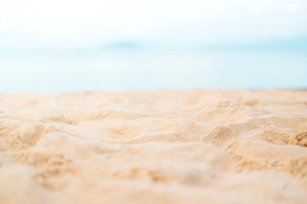 Sable avec mer ciel plage d&#39;été