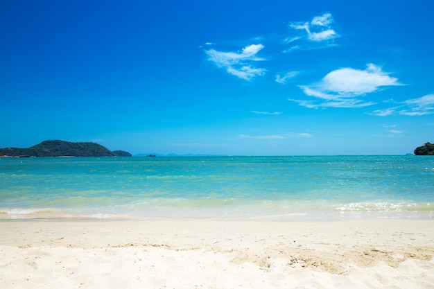 Sable de plage mer des caraïbes mer tropicale