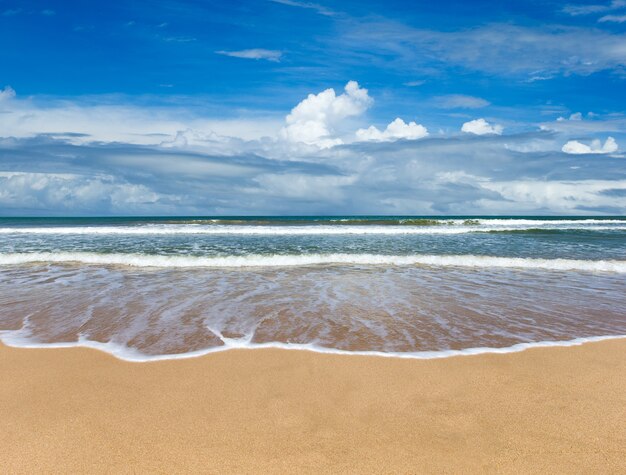 Sable de plage mer des caraïbes