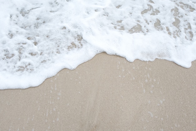 Sable avec vague et mer