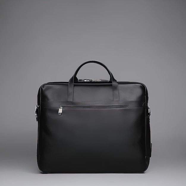 sac d'affaires noir pour le travail des hommes sur un fond blanc sac d'affaire noir pour les hommes sur un whi