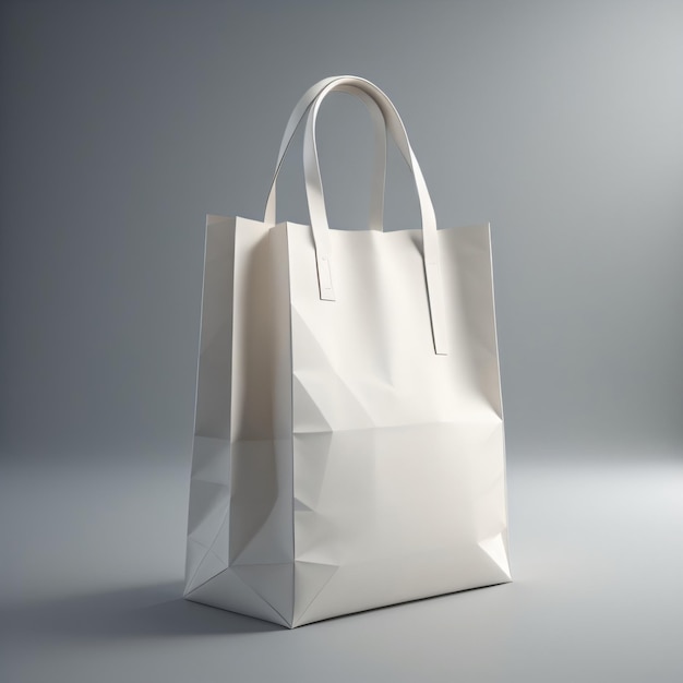 Un sac blanc avec une poignée qui dit "je ne suis pas un client"