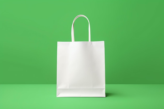 Un sac blanc avec une poignée