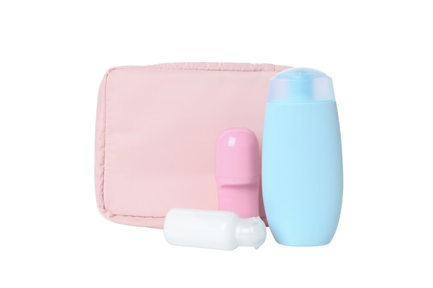 Photo sac à cosmétiques png isolé sur fond blanc