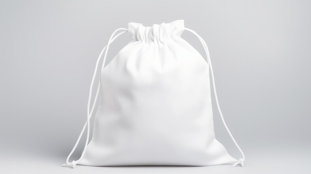 Photo sac en coton blanc ordinaire