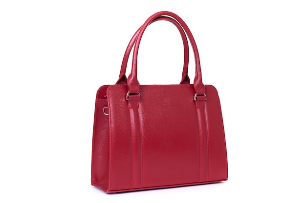 Sac en cuir élégant rouge pour femme