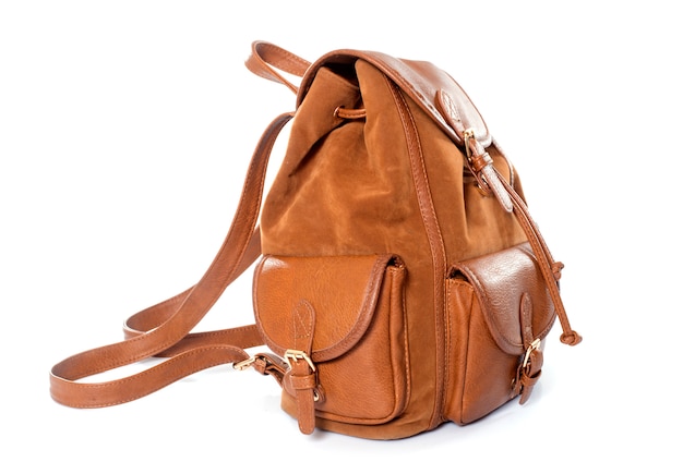 sac en cuir marron