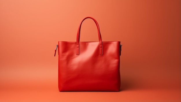 Sac en cuir rouge à retouches minimales Designers féminins masculins féminins mélangés