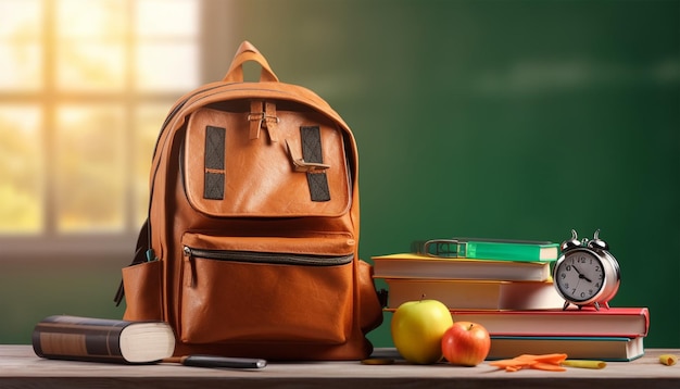 Sac à dos scolaire avec fond de fournitures scolaires