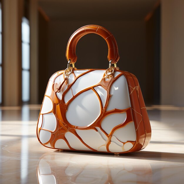Un sac à main élégant en marbre