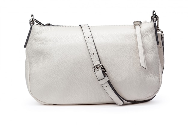 Sac à main femme à la mode sur blanc