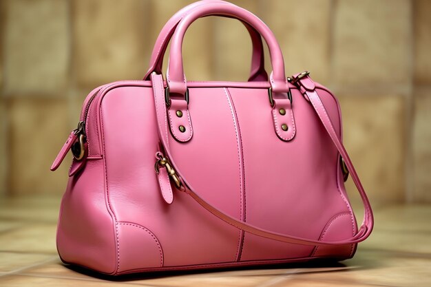 Photo sac à main ou sac à main pour femme, belle élégance et mode de luxe, un sac glamour en cuir fait à la main pour femme