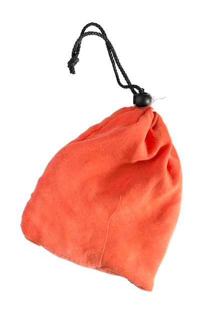 Photo sac orange isolé