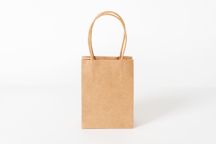 Photo sac en papier promotionnel brun