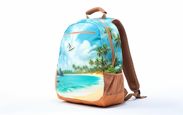 Sac de plage 3D exquis avec palmier