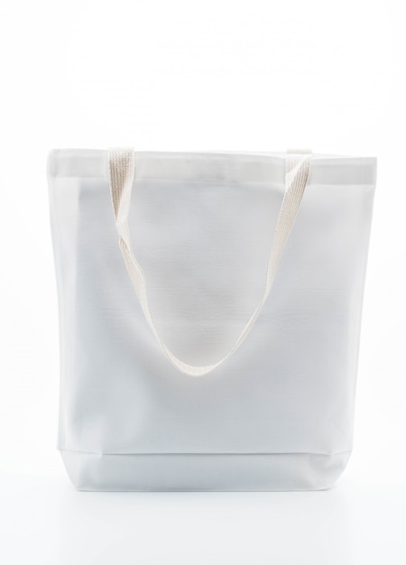 sac en tissu blanc