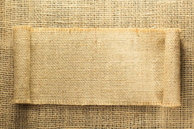 Sac de toile de jute comme texture de fond