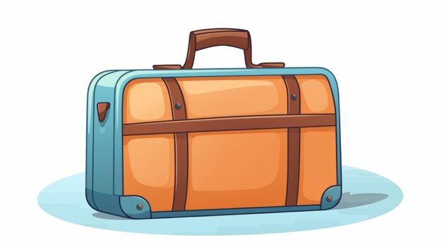 Sac de valise flottant icône vectorielle de dessin animé illustration d'objet d'affaires concept d'icône isolé plat