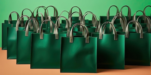 un sac vert avec un fond vert avec un contexte vert