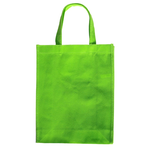 Sac vert isolé sur blanc