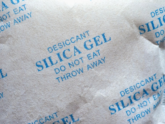 Sachet de déshydratant de gel de silice