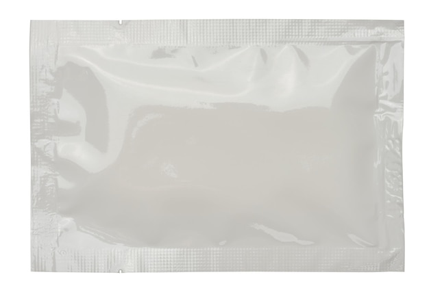 Sacquet blanc rectangulaire en cellophane pour mouchoirs humides, sucre et épices