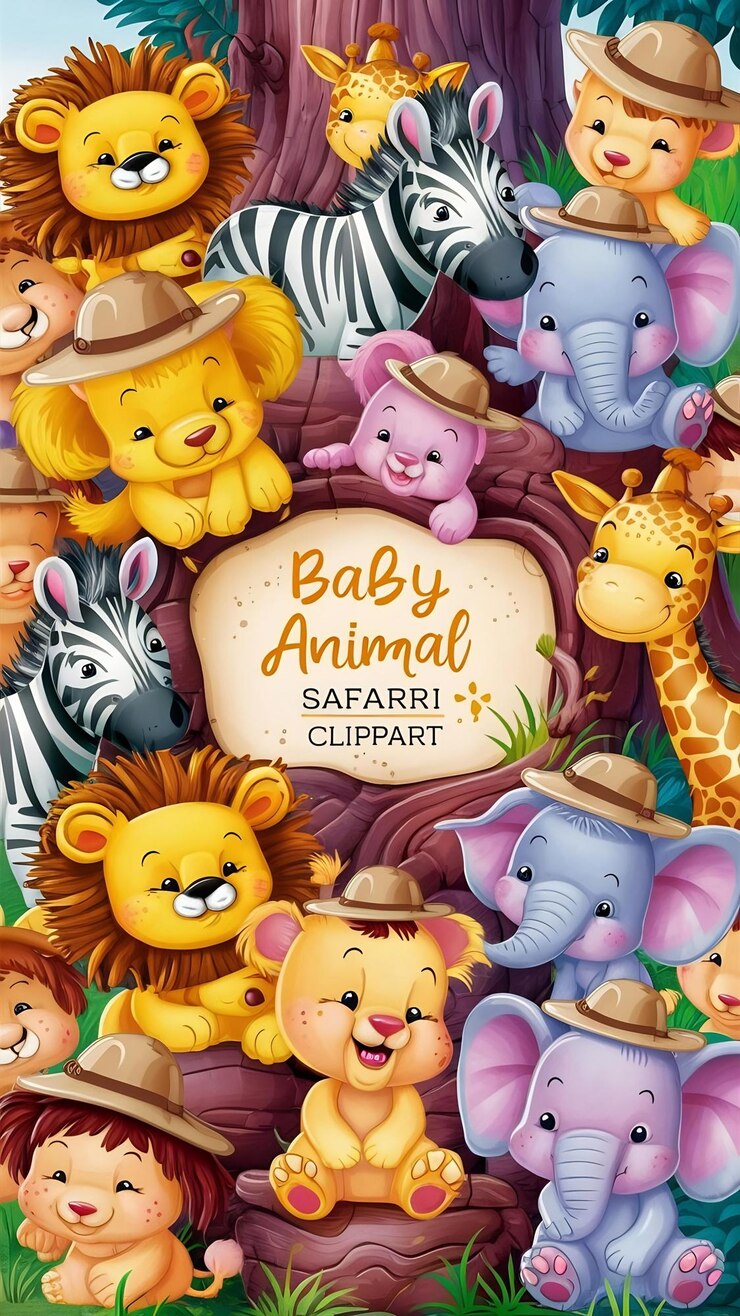 Photo le safari des bébés de imagenes clipart