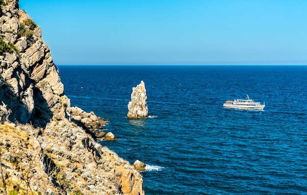 Le Sail Rock à Gaspra à Yalta en Crimée