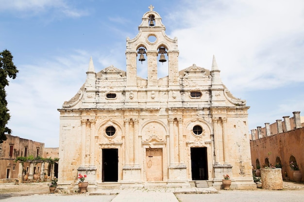 Photo le saint monastère d'arkadi en crète