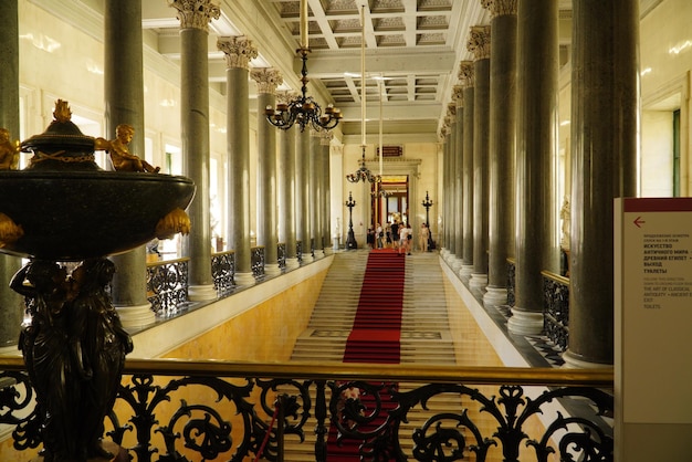 Saint-Pétersbourg Russie 20 août 2022 Intérieurs et expositions du Palais d'hiver de l'Ermitage à Saint-Pétersbourg