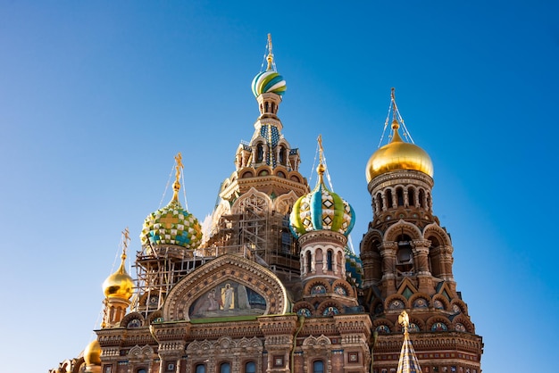 Saint-Pétersbourg Russie célèbre église monument Sauveur sur le Sang Versé