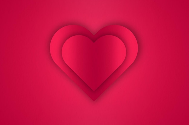 Saint Valentin fond rouge de coeurs