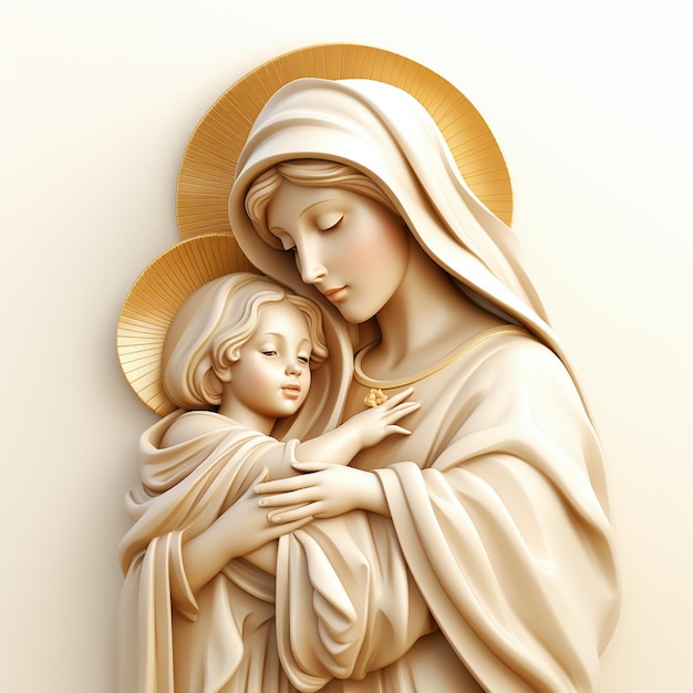 La Sainte Marie tenant l'enfant Jésus