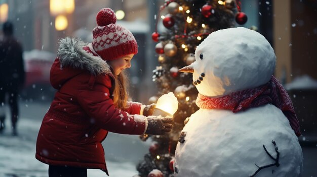 La saison hivernale, le contexte, les personnages, les activités de plein air en hiver, les gens qui s'amusent.