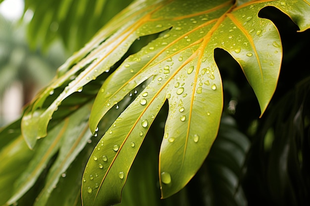 Saison des pluies botanique