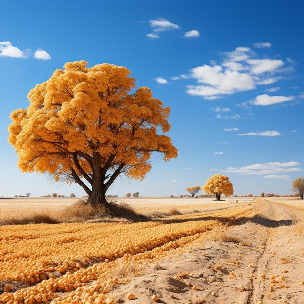 La saison de la récolte L'harmonie La photo du paysage d'automne