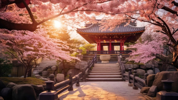 Sakura Wonderland au Temple