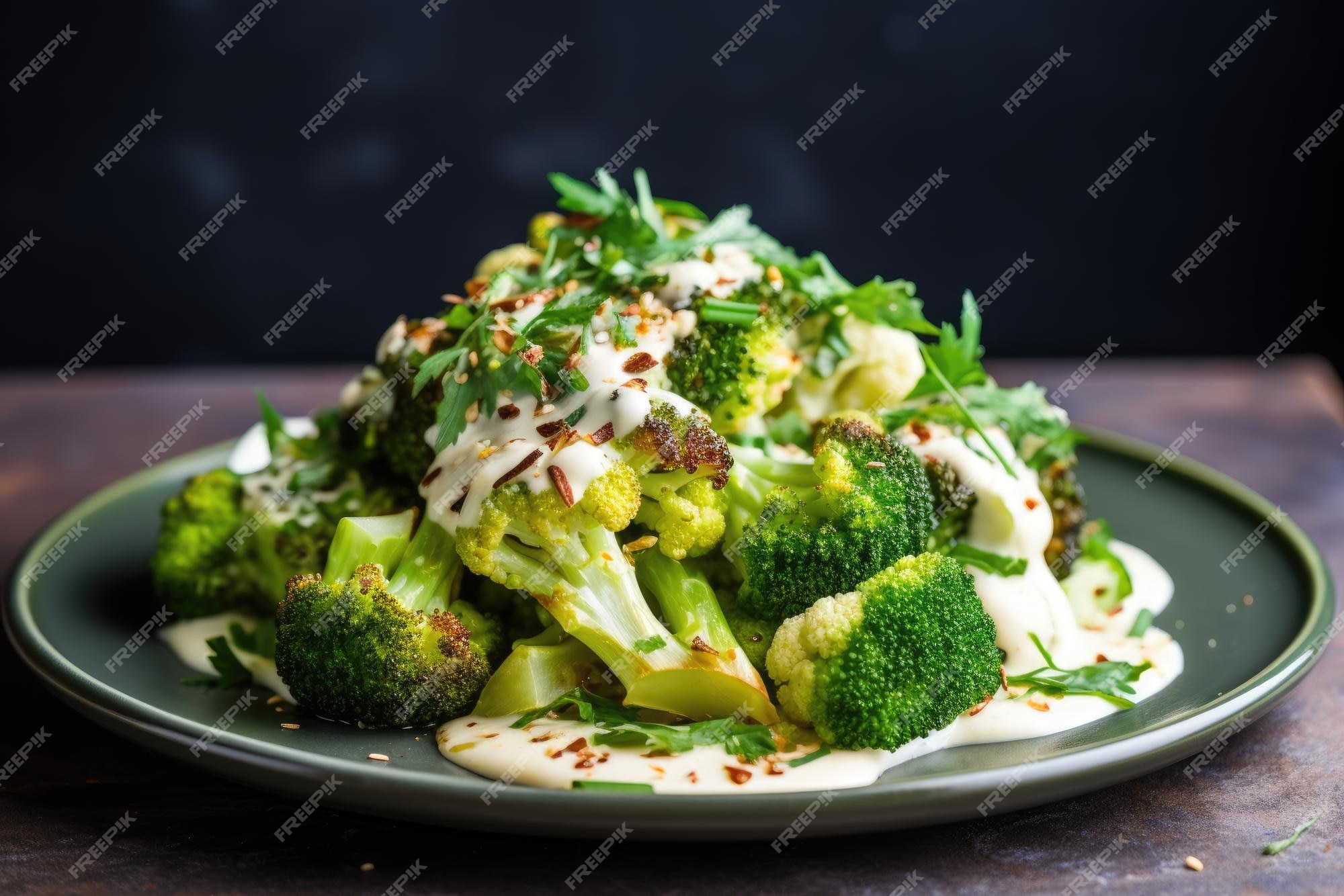 Chou-fleur vert à la vinaigrette : Recette de Chou-fleur vert à la