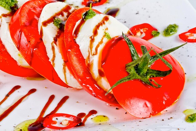 Salade caprese classique