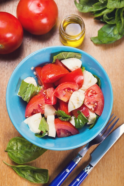 Salade caprese fraîche