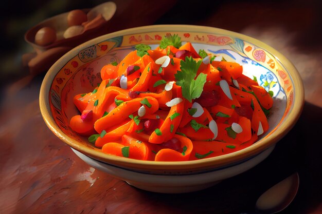 Salade de carottes marocaine saine et la moins chère