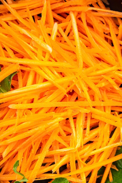 salade de carottes nourriture végétale repas nourriture diététique collation sur la table copie espace nourriture arrière-plan rustique
