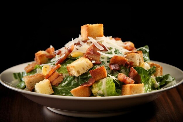 Une salade César en bonne santé