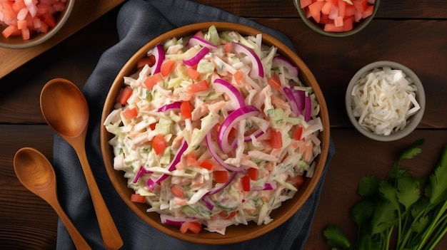 Salade de chou crémeuse faite maison