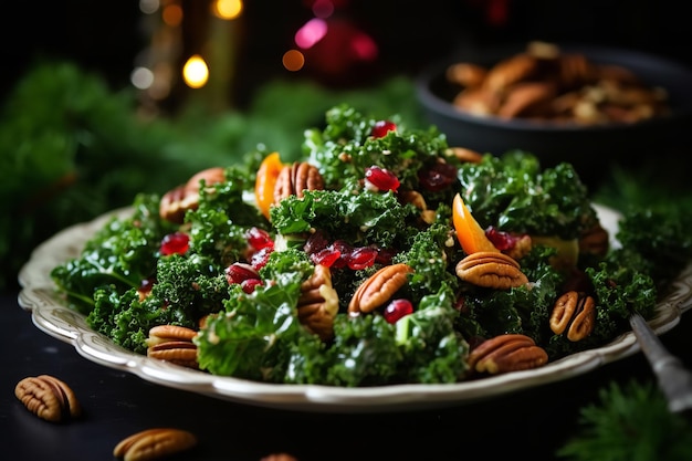 Salade de chou avec vinaigrette de noël