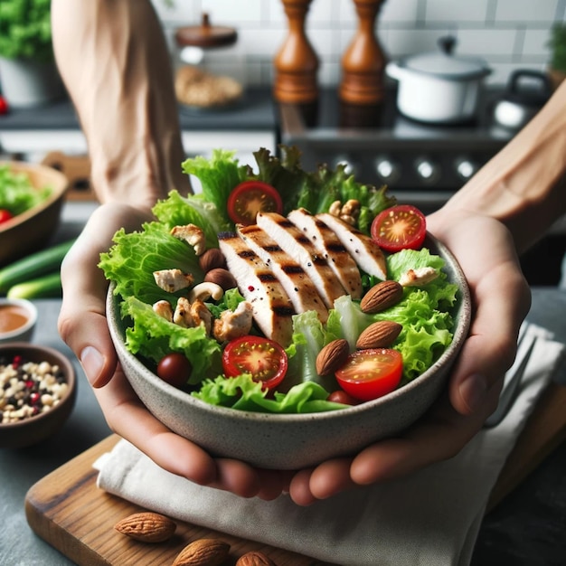 Une salade délicieuse et saine