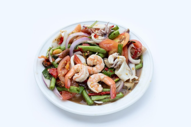 Salade épicée thaïlandaise aux fruits de mer