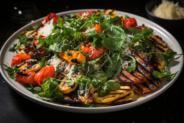 Salade de farfalle aux légumes grillés