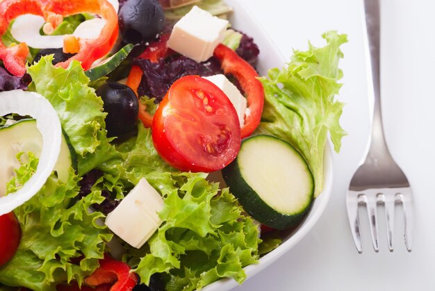 Salade de feta et olives grecques