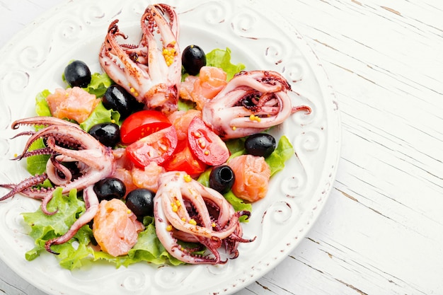 Salade fraîche aux fruits de mer